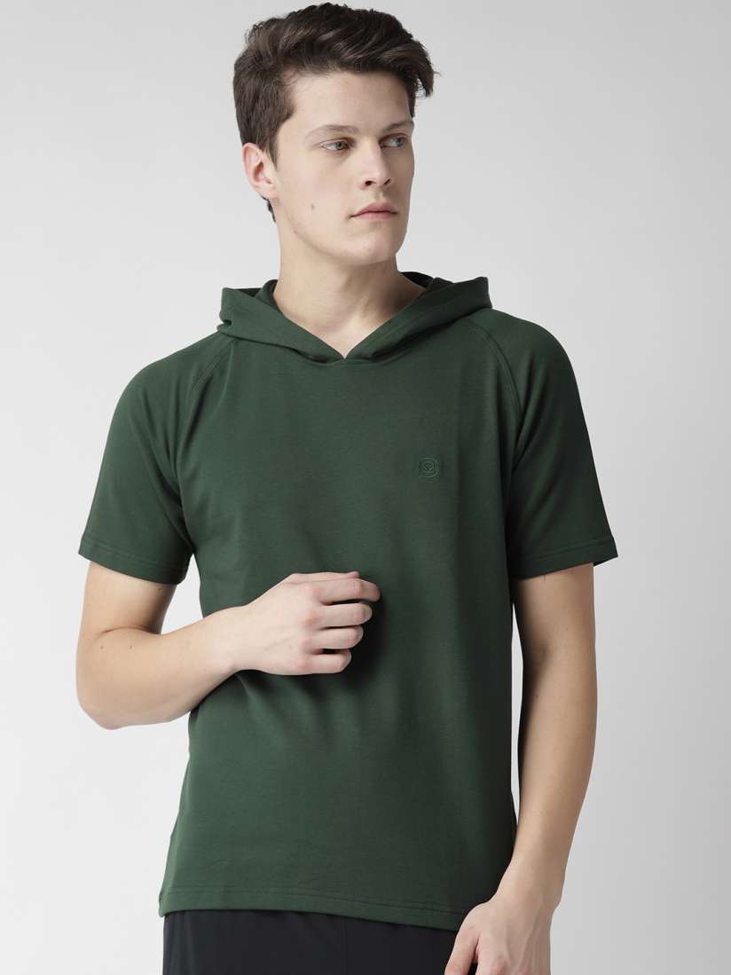 Hooded t shirt mens myntra clearance