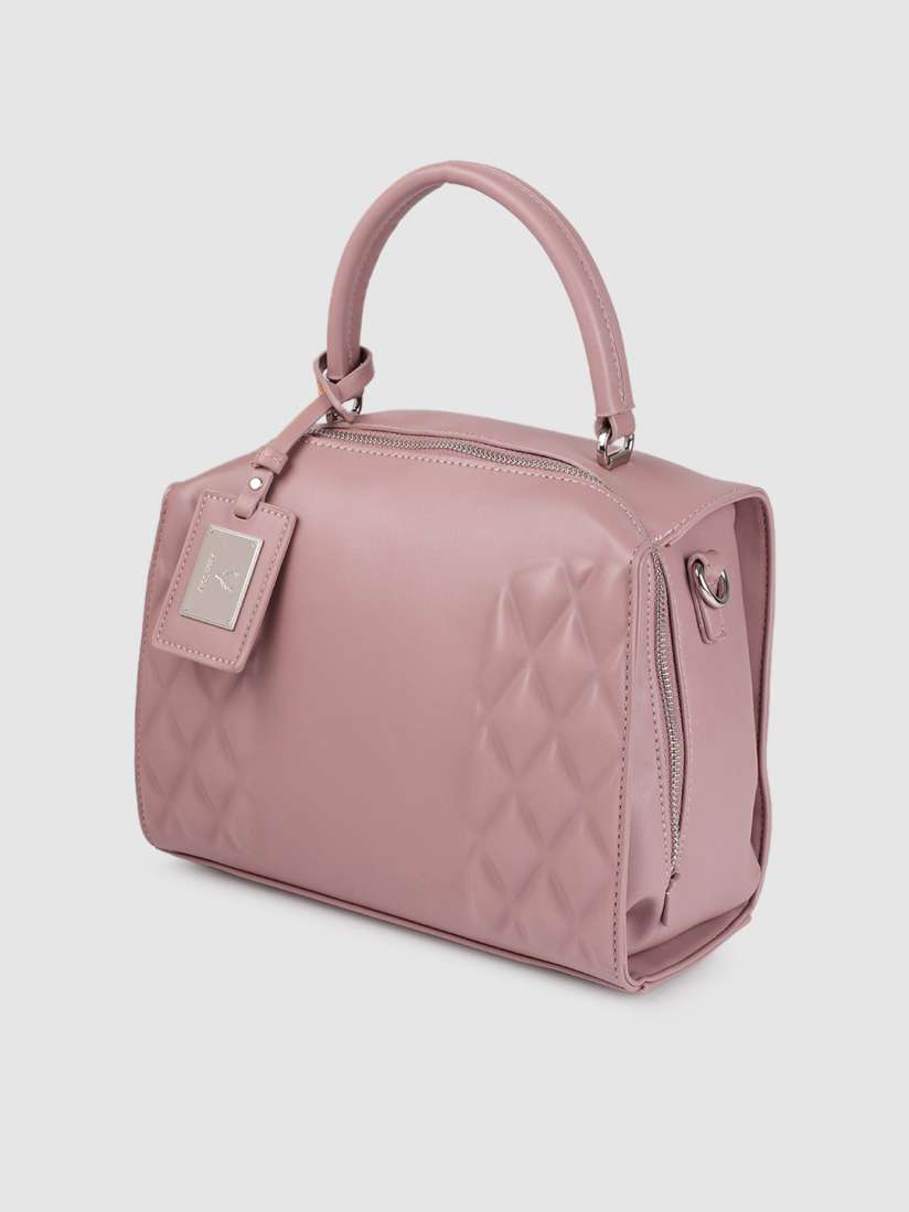 Allen solly pink solid handheld bag online