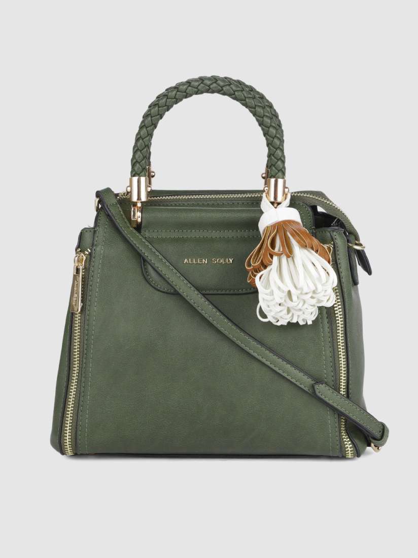 Allen solly olive green handbag top
