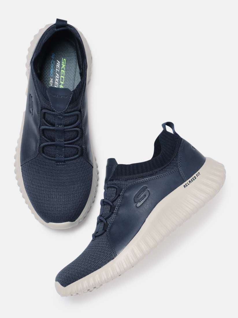Buy Skechers Men Navy Blue DEPTH CHARGE 2.0 Slip On Sneakers Casual Shoes for Men 10491408 Myntra