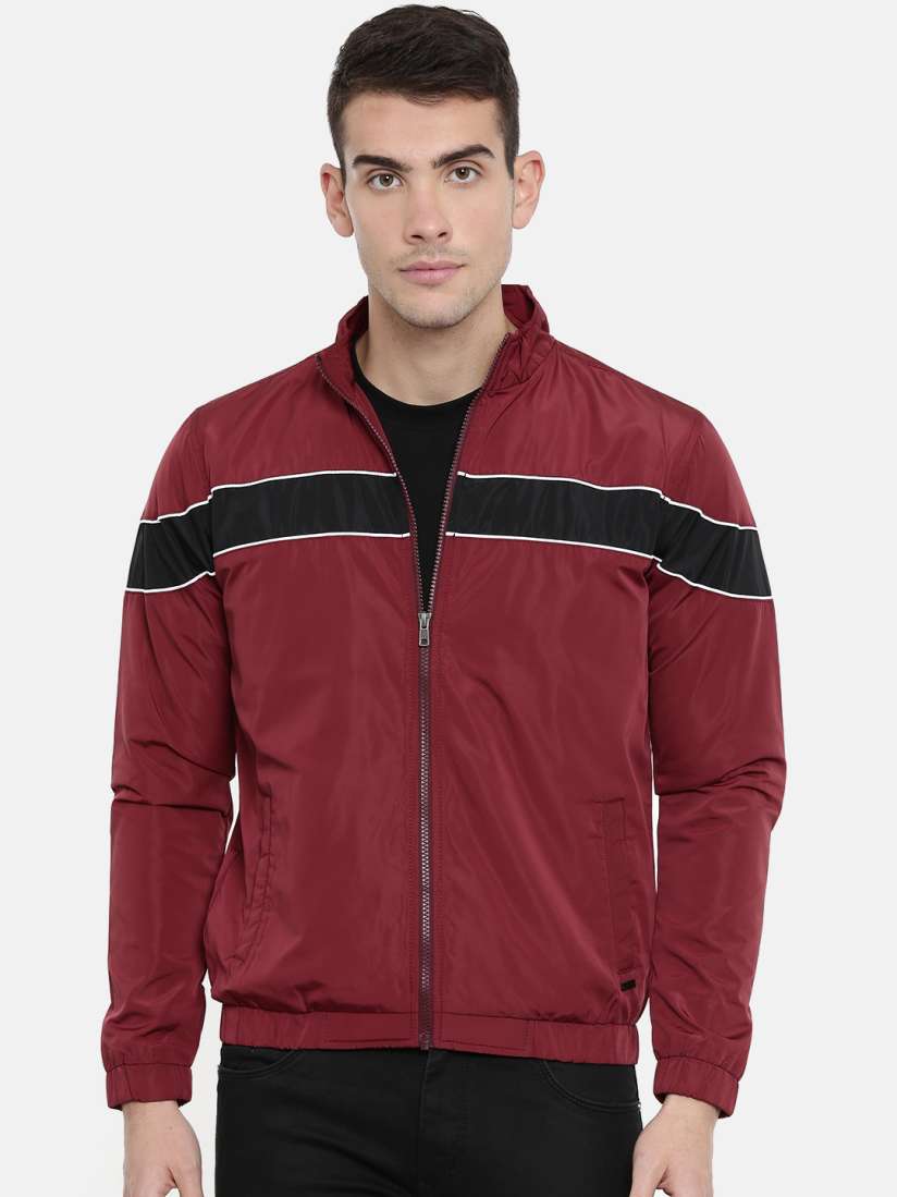 Buy Parx Men Maroon Solid Bomber Jacket Jackets for Men 10493216 Myntra