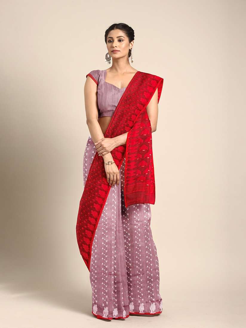 Myntra dhakai jamdani saree deals