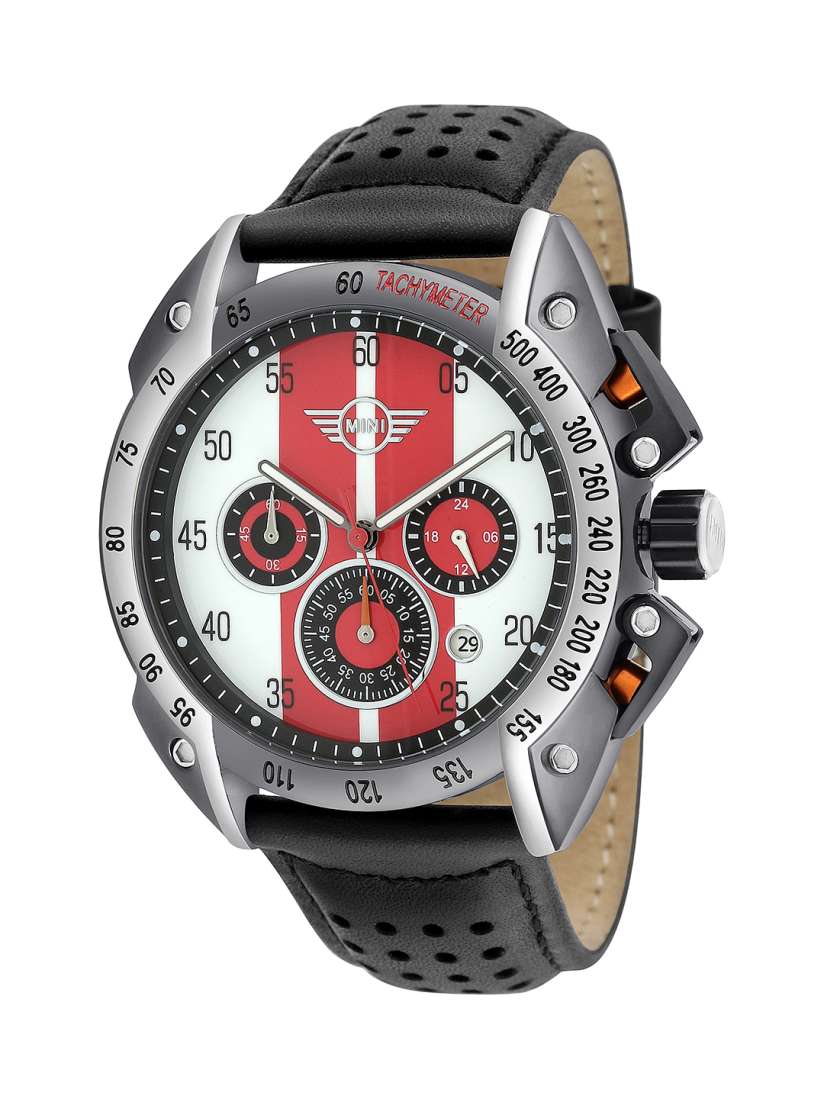 Buy MINI Men White Red Swiss Movement Chronograph Watch 360506 Watches for Men 10503438 Myntra