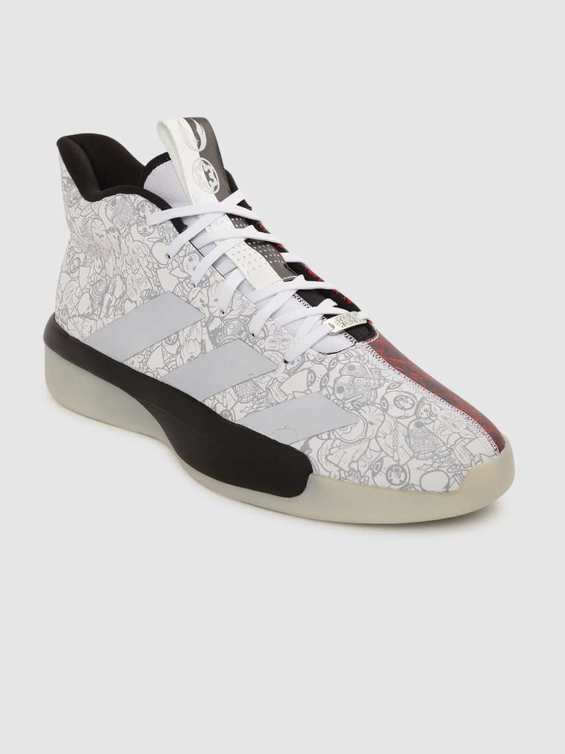 Buy ADIDAS Men White Red Printed Pro Next 2019 Star Wars Mid Top Basketball Shoes Sports Shoes for Men 10503948 Myntra