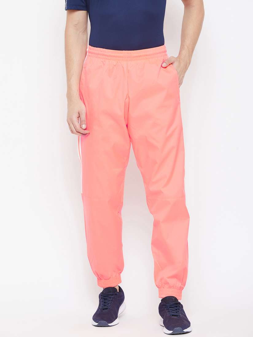 Neon orange track pants discount