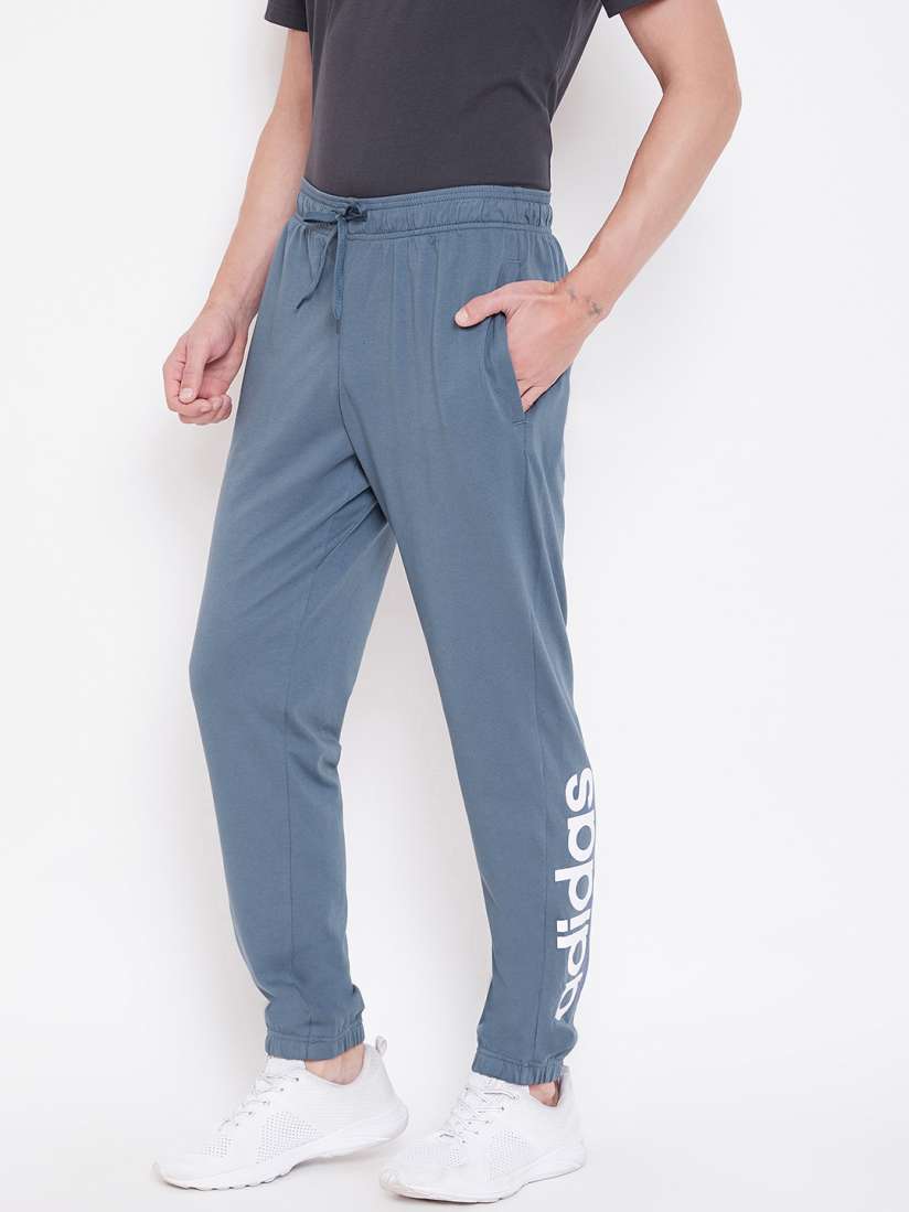 Buy ADIDAS Men Blue Essentials Linear SJ Solid Joggers Track Pants for Men 10528716 Myntra