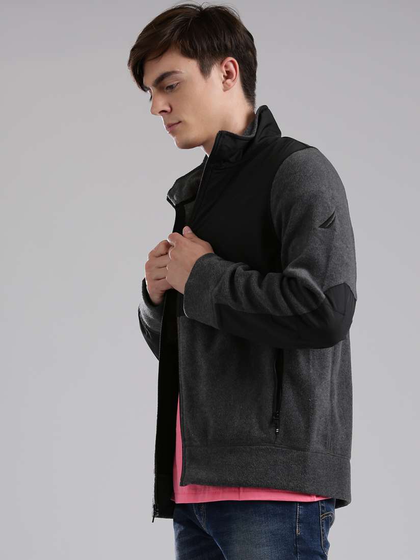 Nautica charcoal jacket new arrivals