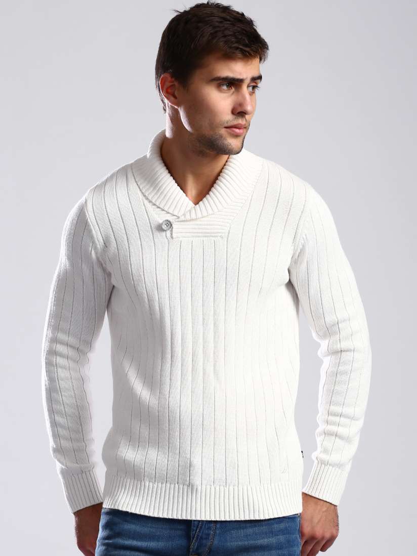 White nautica sweater hot sale