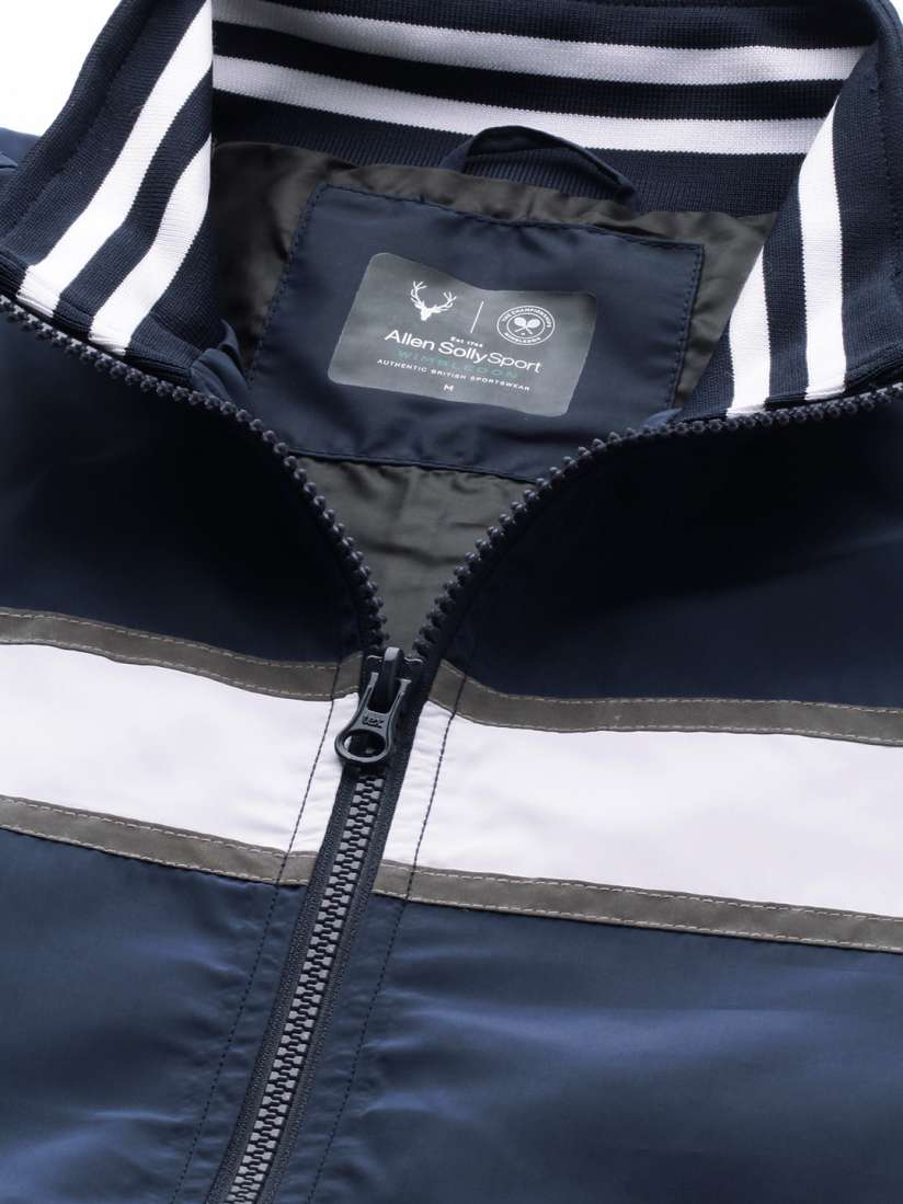 Buy Allen Solly Sport Wimbledon Men Navy Blue Solid Bomber Jacket Jackets for Men 10532942 Myntra