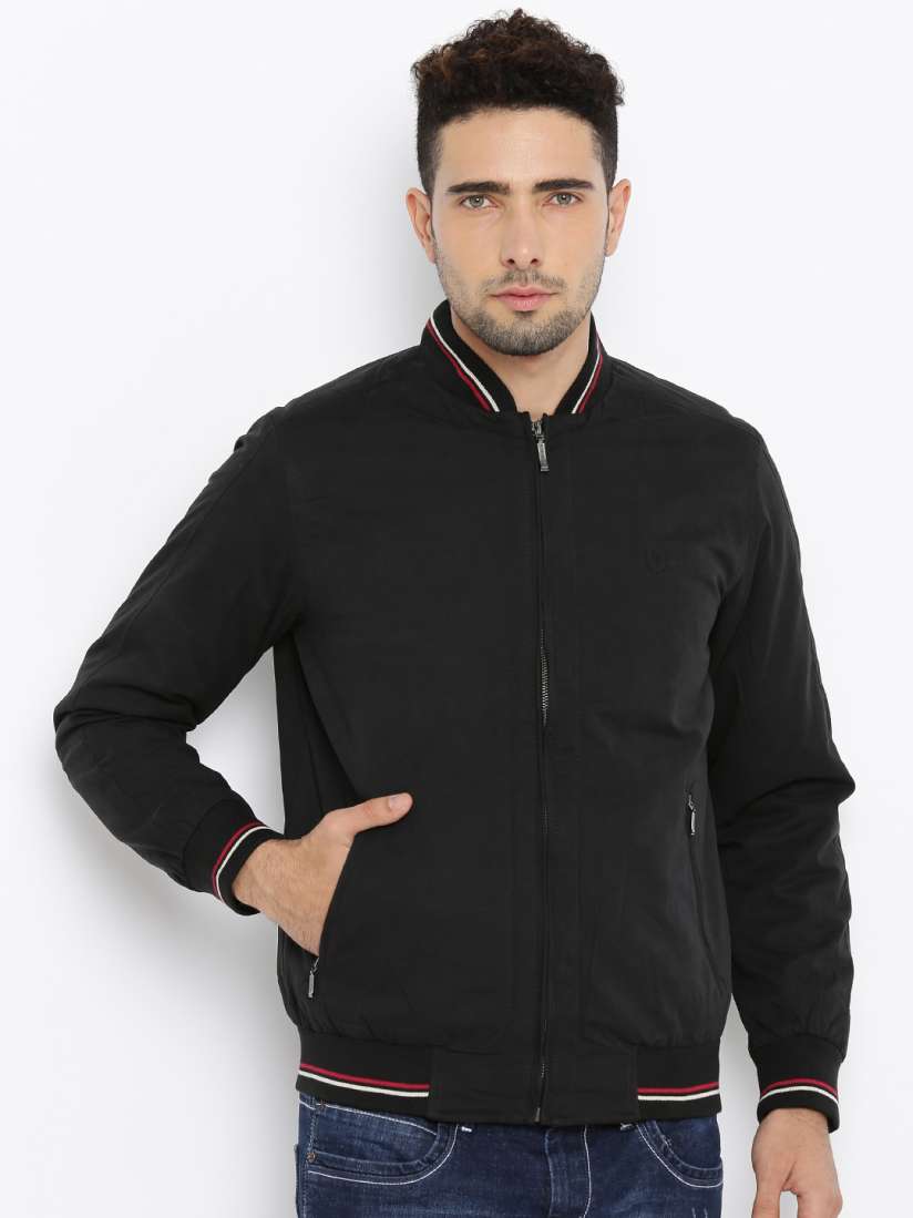 Buy Van Heusen Black Jacket Jackets for Men 1053299 Myntra
