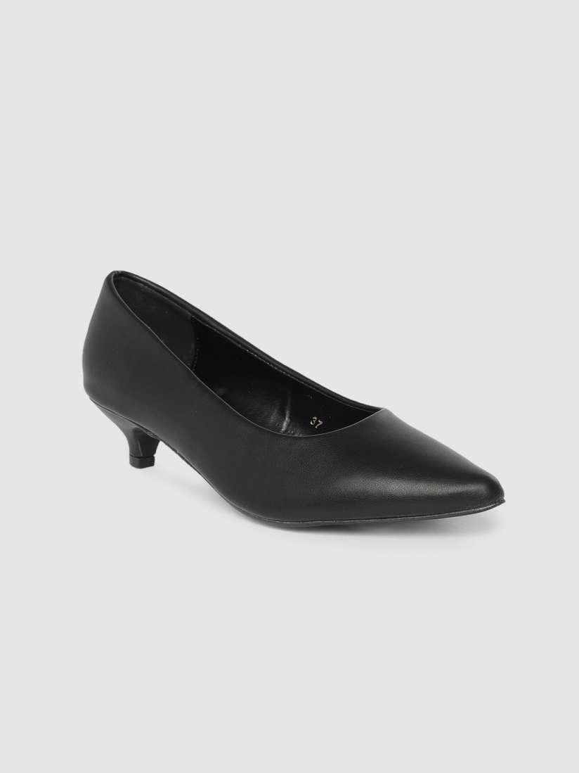 Buy CERIZ Women Black Solid Heel Pumps Heels for Women 10540910 Myntra