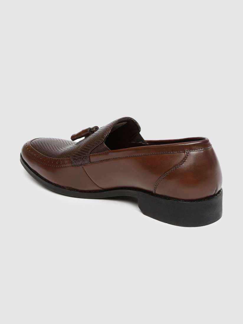 Buy Peter England Men Brown Textured Leather Loafers Casual Shoes for Men 10547394 Myntra