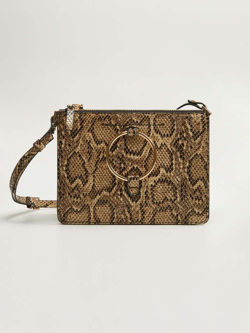 Snakeskin bag mango 2025