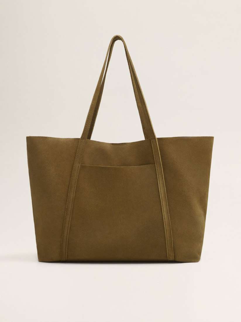 Mango leather tote bag new arrivals
