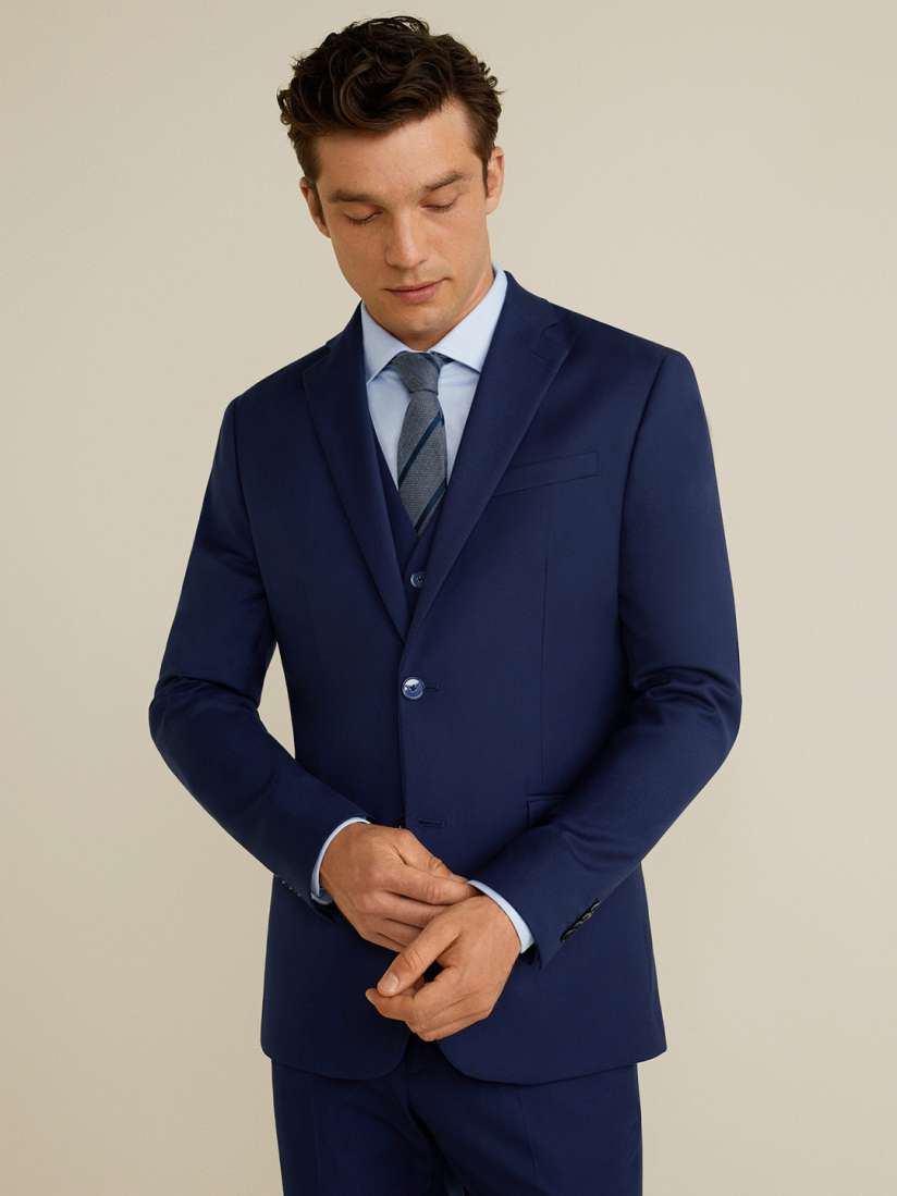 Mango blue blazer new arrivals