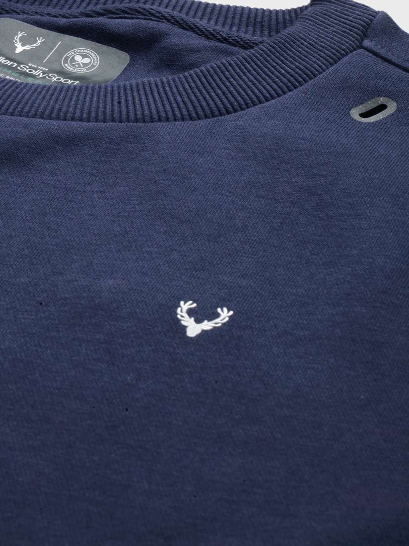 Buy Allen Solly Sport Wimbledon Men Navy Blue Solid Sweatshirt Sweatshirts for Men 10556332 Myntra