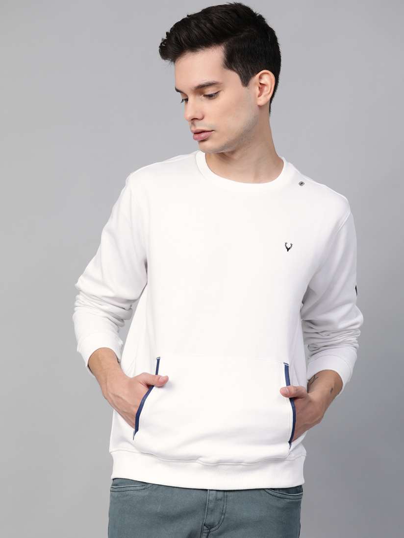 Allen solly white sweatshirt outlet