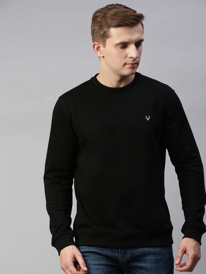 Allen solly black sweatshirt top