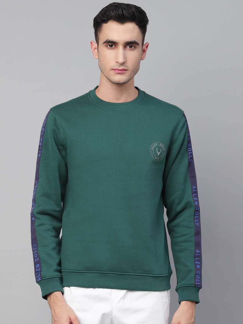 Allen solly green sweatshirt best sale