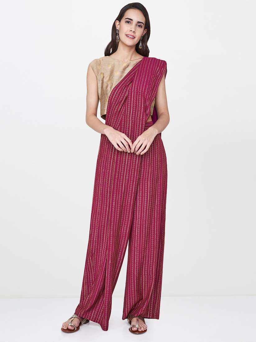Myntra palazzo saree store