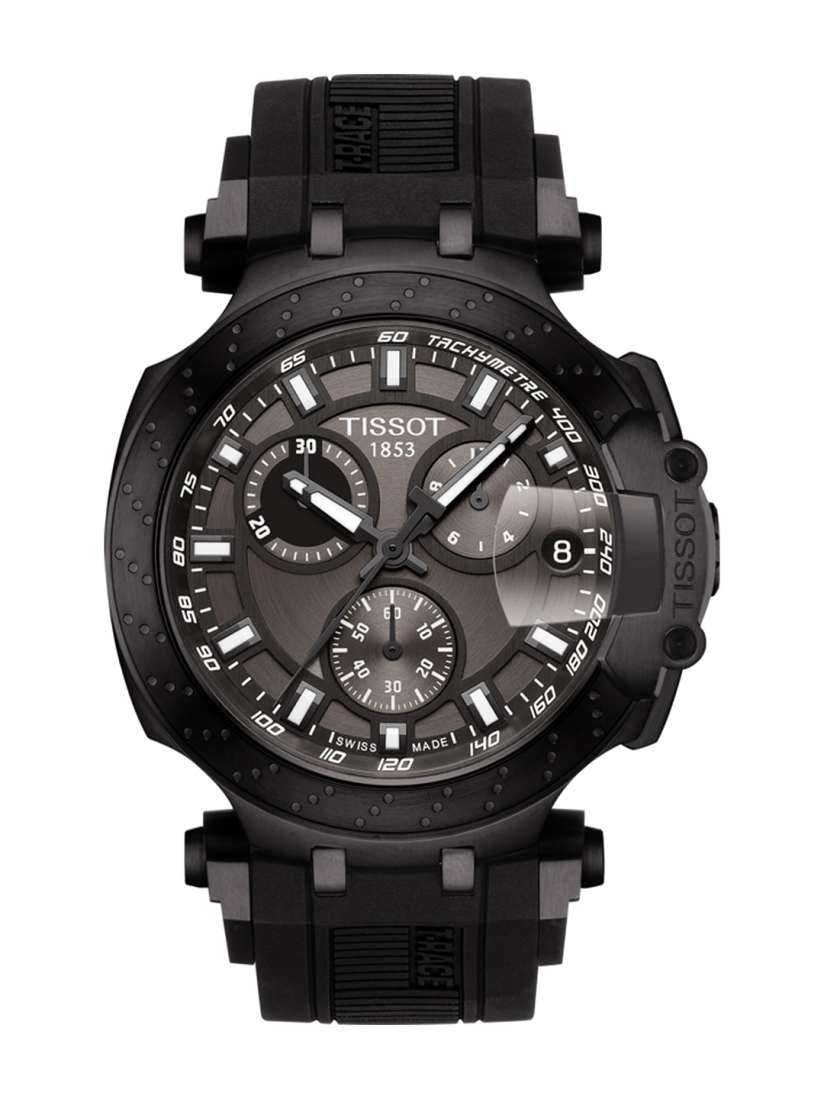 Buy TISSOT Men Gunmetal Toned T Race Swiss Chronograph Watch T1154173706103 Watches for Men 10557186 Myntra