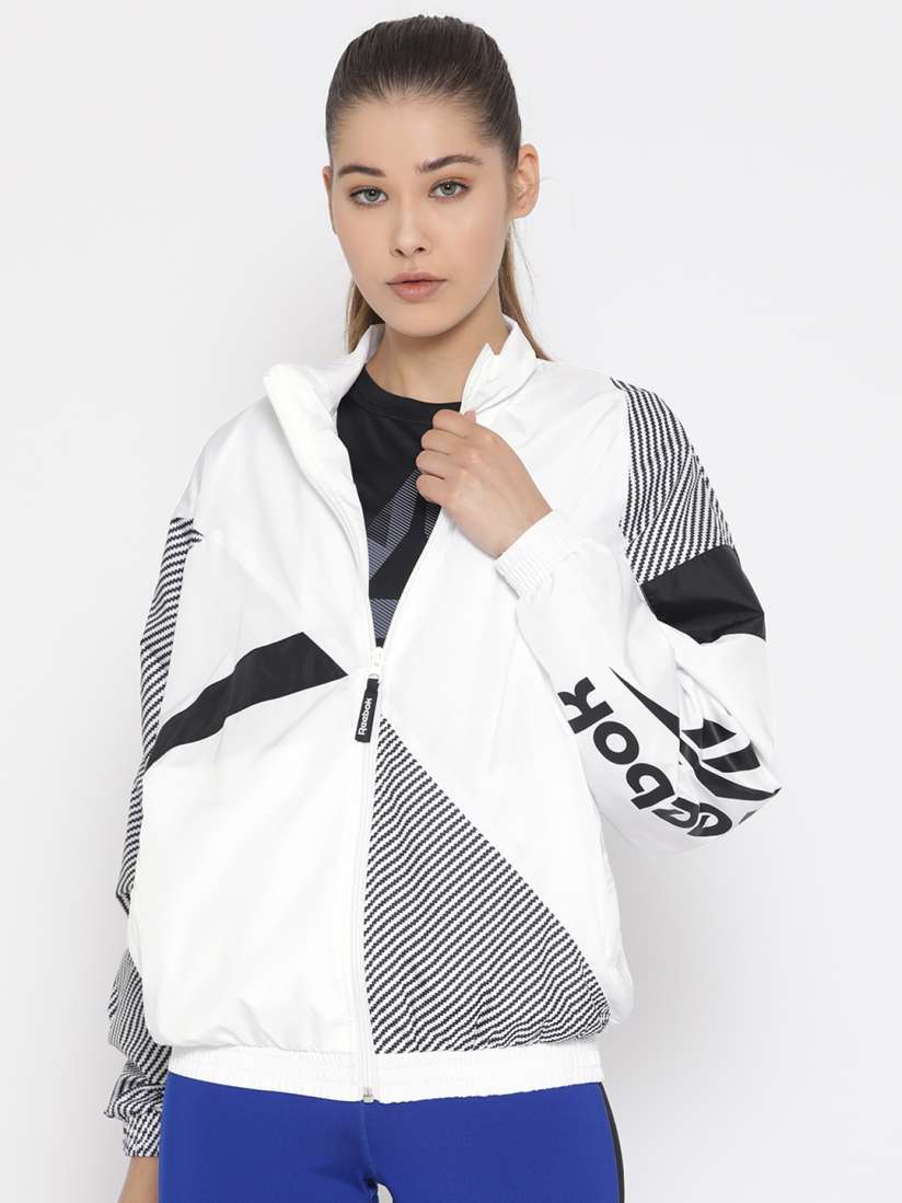 White reebok jacket cheap
