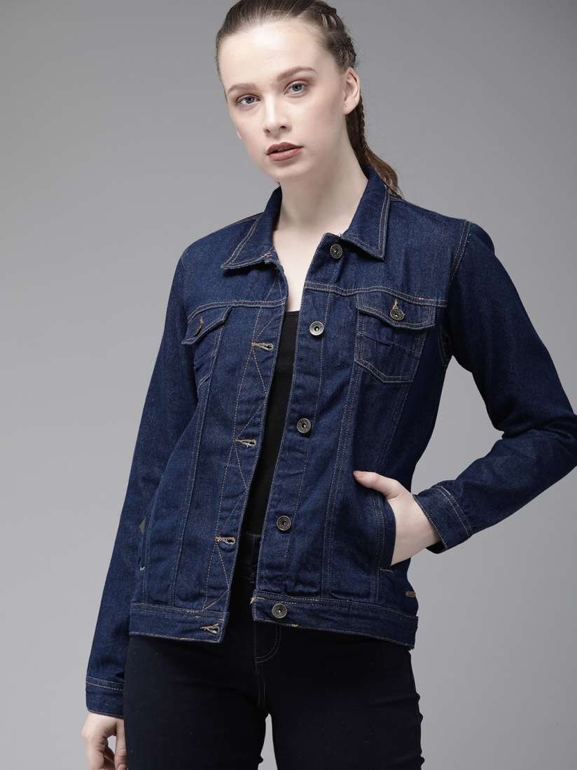 Denim jacket for women myntra top