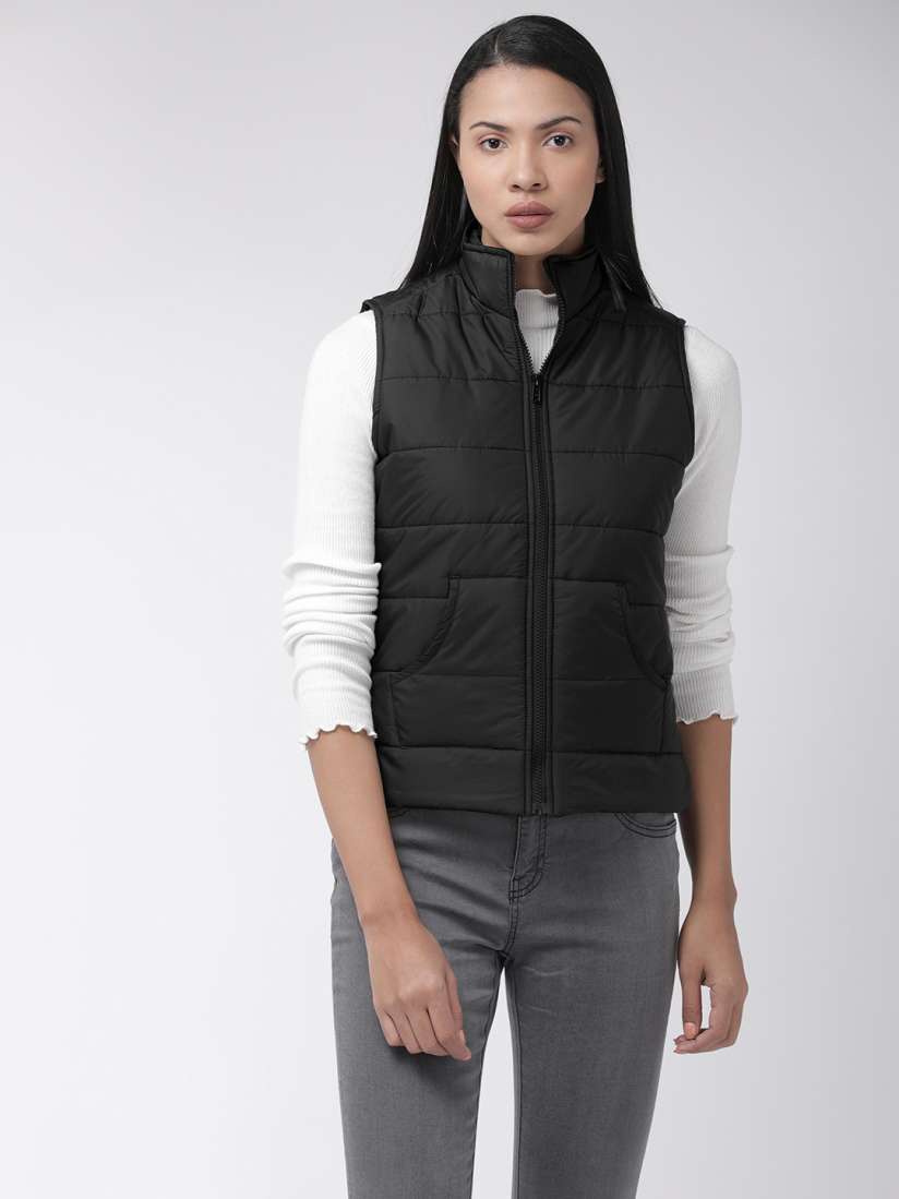 Buy Flying Machine Women Black Solid Puffer Jacket Jackets for Women 10565730 Myntra
