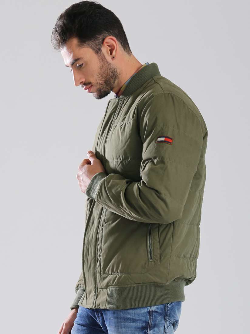 Tommy hilfiger olive green jacket 2025