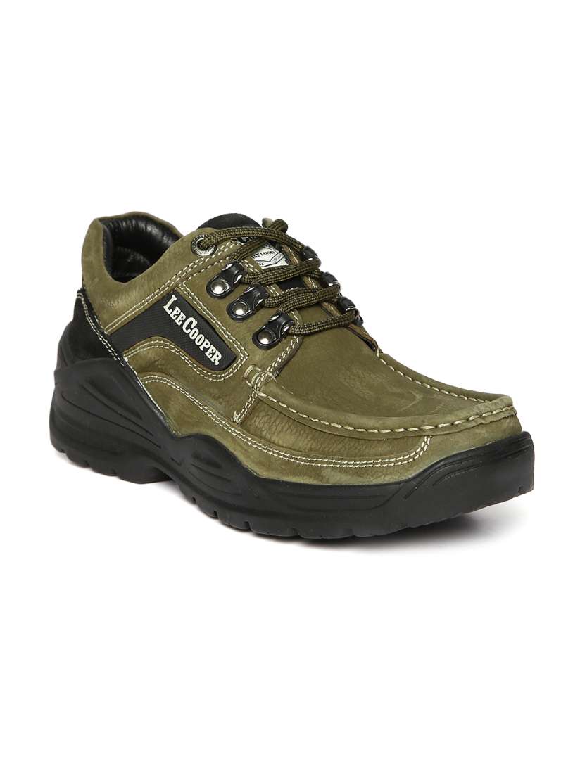 Lee cooper olive green shoes online