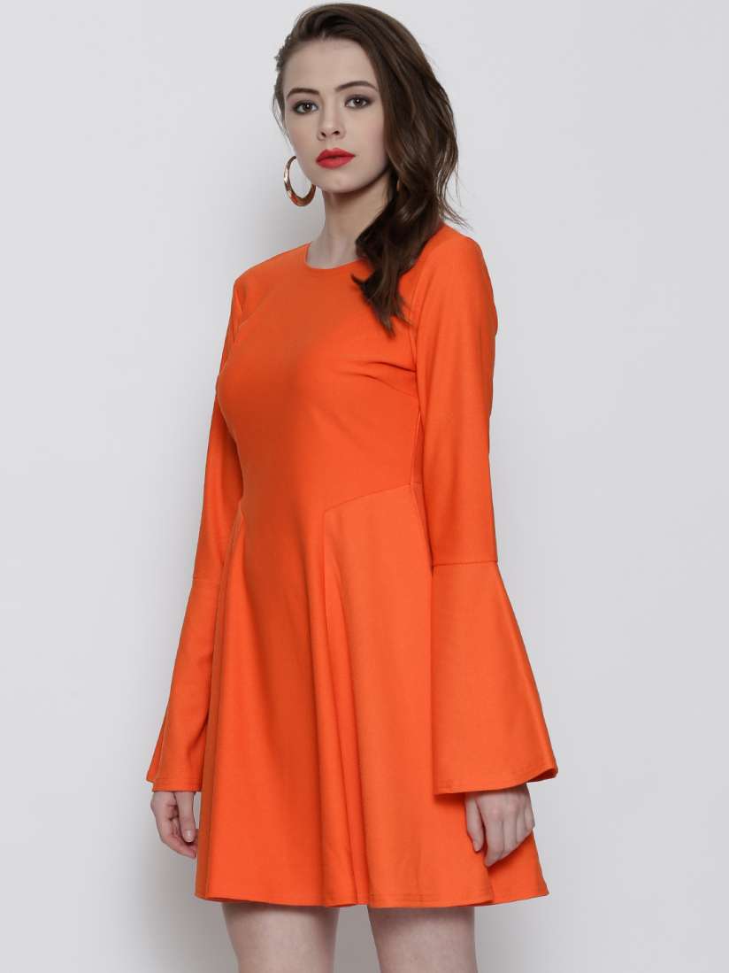 Orange boohoo dress deals