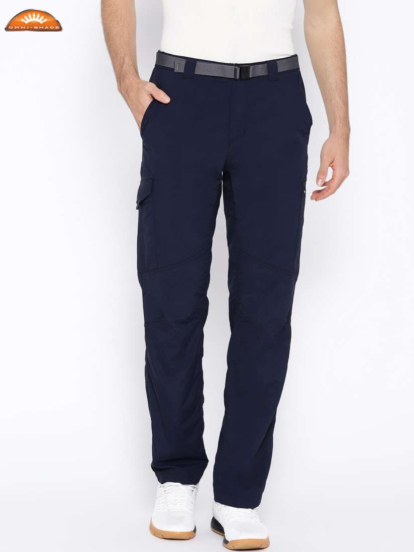 Buy Columbia Men Navy Silver Ridge Solid Cargo Hiking Pants Trousers for Men 10580360 Myntra