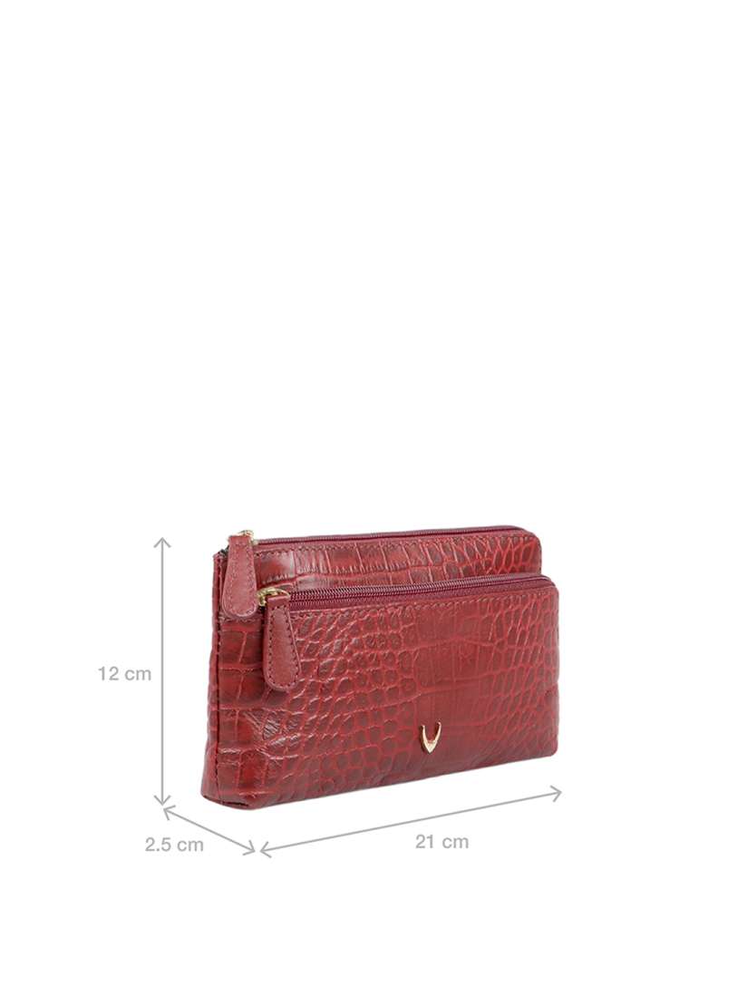 Buy Hidesign Red Textured Leather Purse Clutches for Women 10581990 Myntra