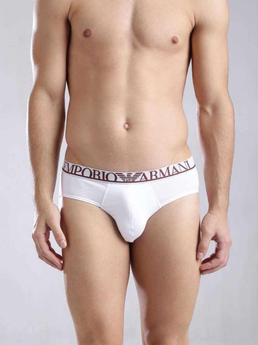 Buy Emporio Armani Men White Briefs 110814 5A737 00010 Briefs for Men 1061508 Myntra