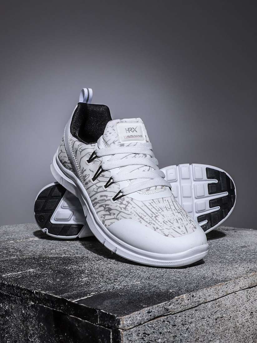 Hrx white training shoes shop