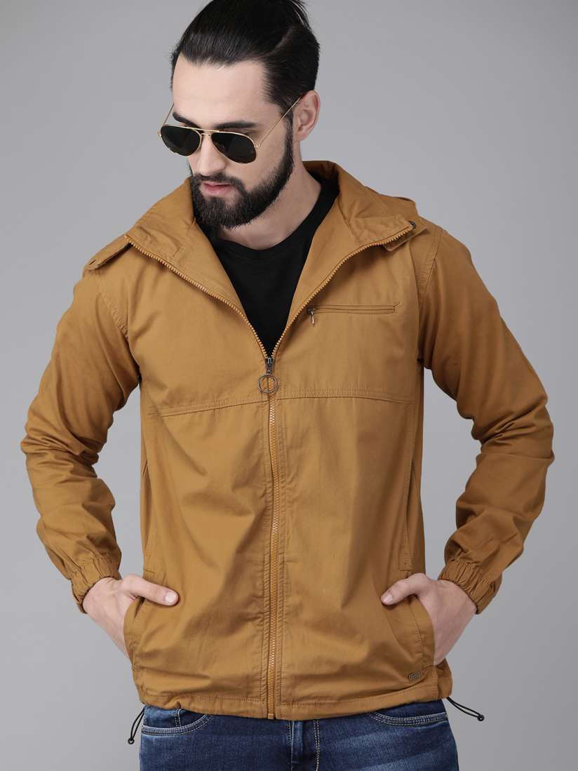 Mens khaki jacket with hood best sale