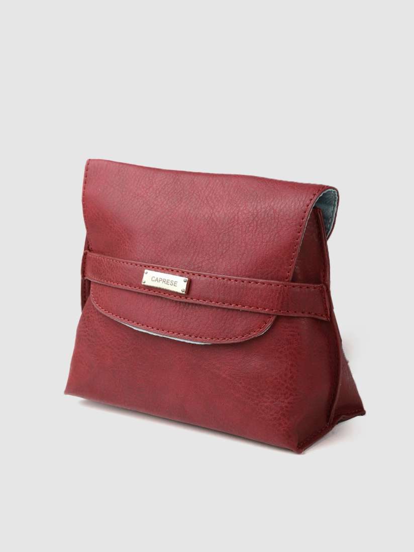 Buy Caprese Red Solid Sling Bag Handbags for Women 10620368 Myntra