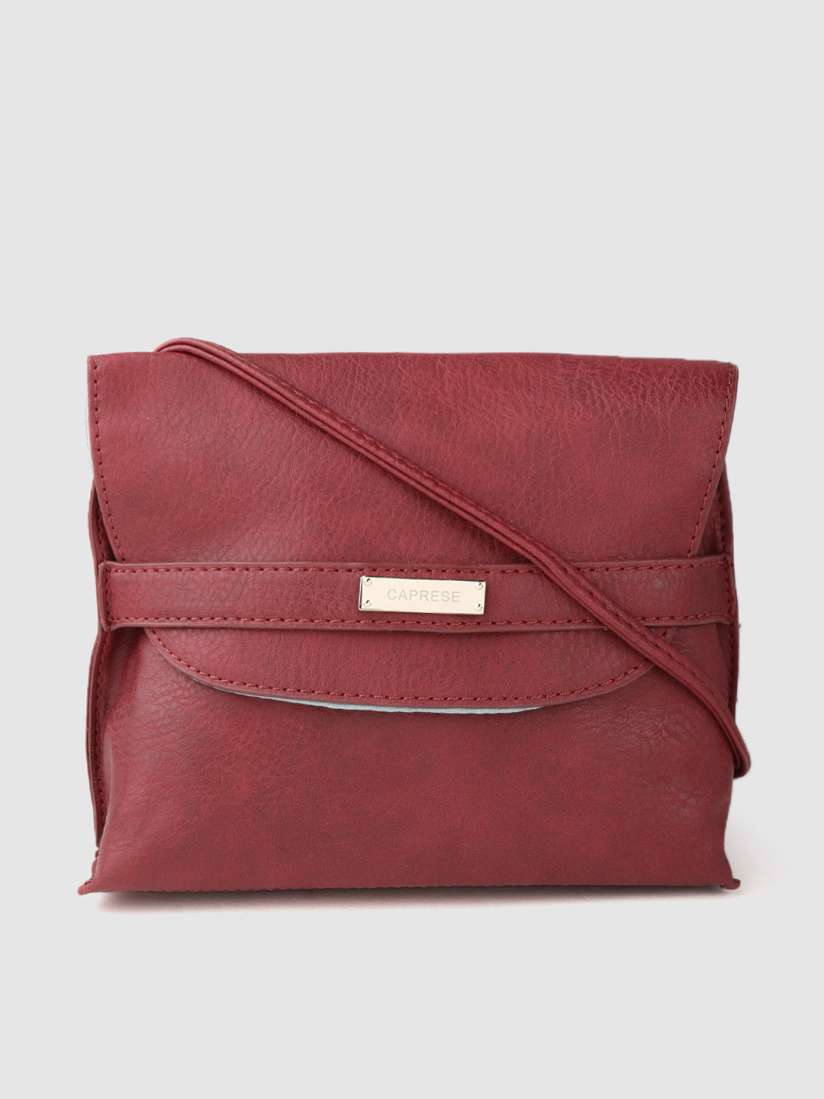 Buy Caprese Red Solid Sling Bag Handbags for Women 10620368 Myntra