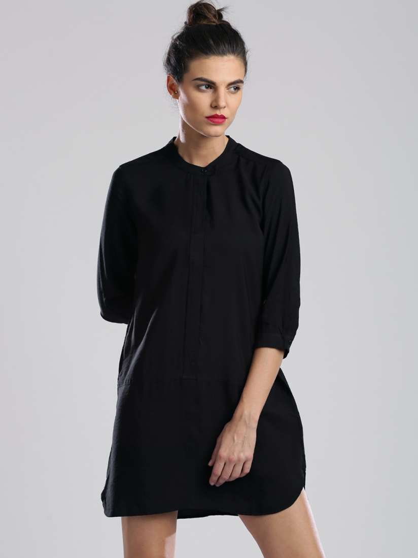 Calvin klein mandarin collar dress outlet