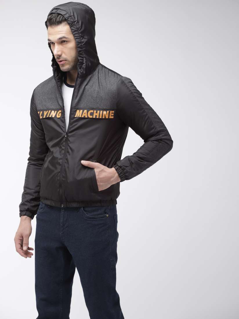 Buy Flying Machine Men Black Solid Jacket Jackets for Men 10646836 Myntra
