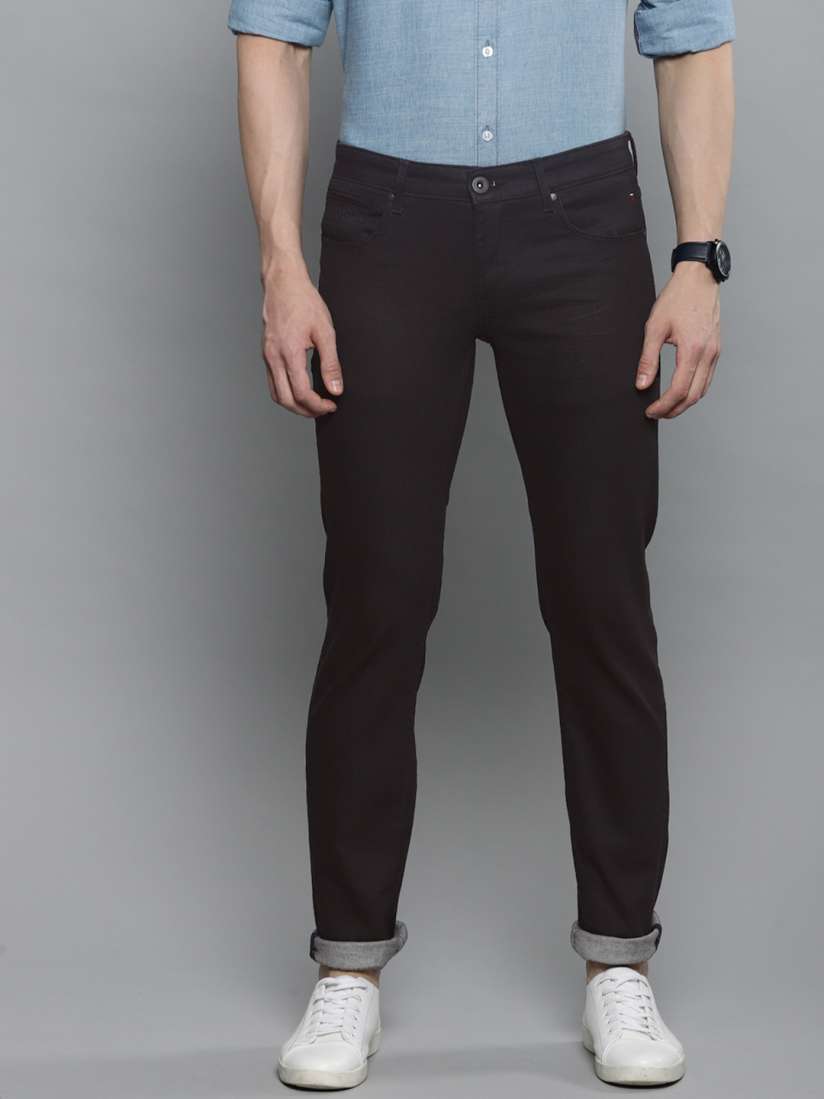 Buy Louis Philippe Jeans Men Black Matt Slim Fit Low Rise Clean Look Stretchable Jeans Jeans for Men 10651676 Myntra