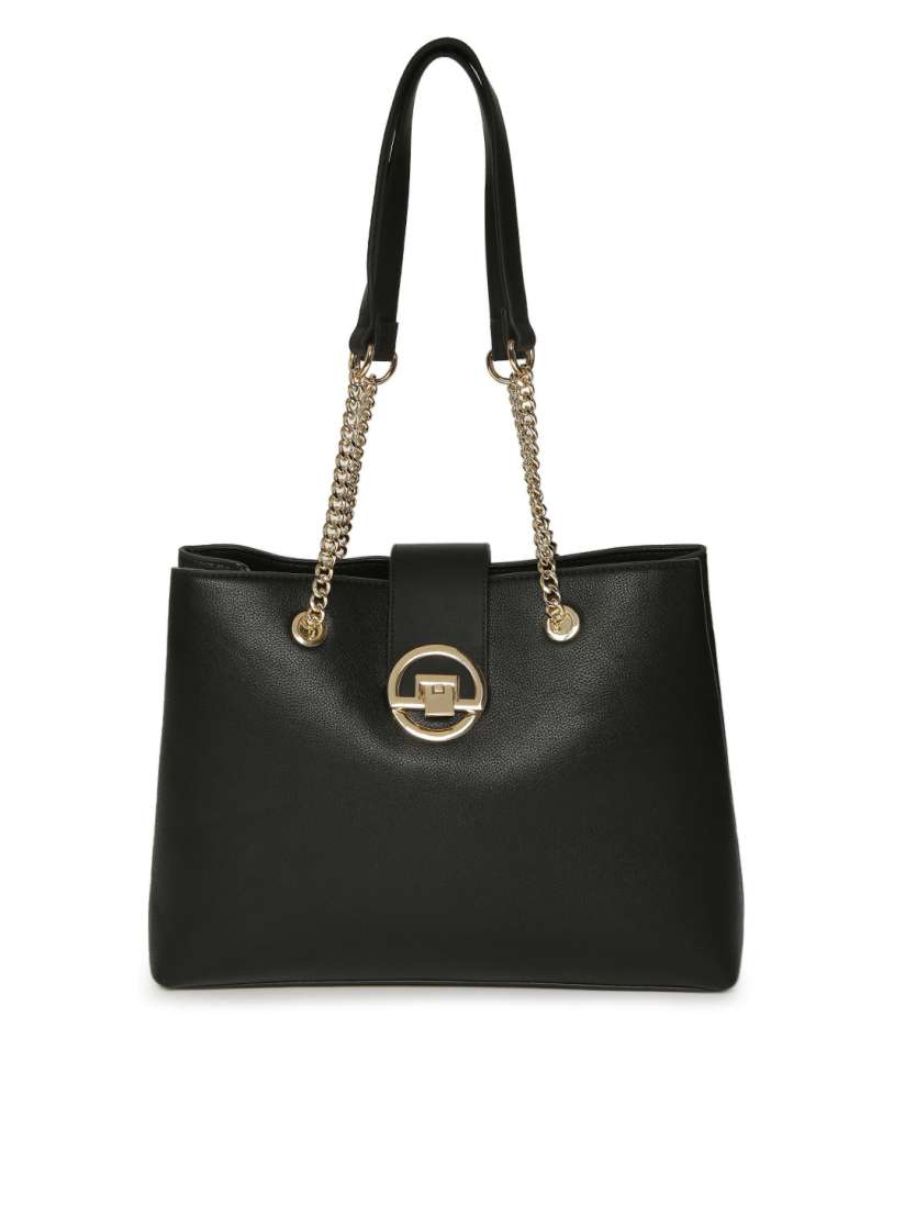 Buy Forever New Black Solid Shoulder Bag Handbags for Women 10656282 Myntra