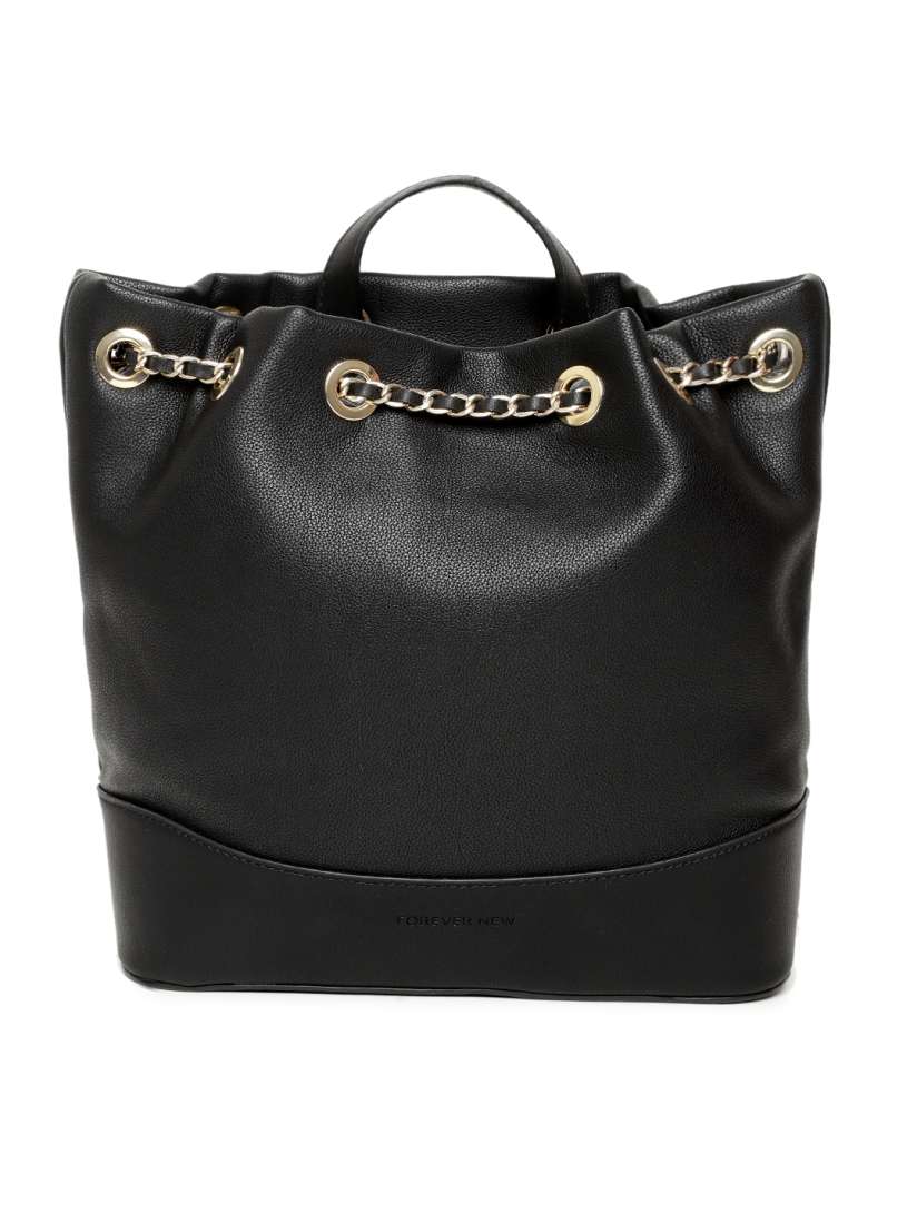 Buy Forever New Women Black Solid Backpack Backpacks for Women 10656406 Myntra