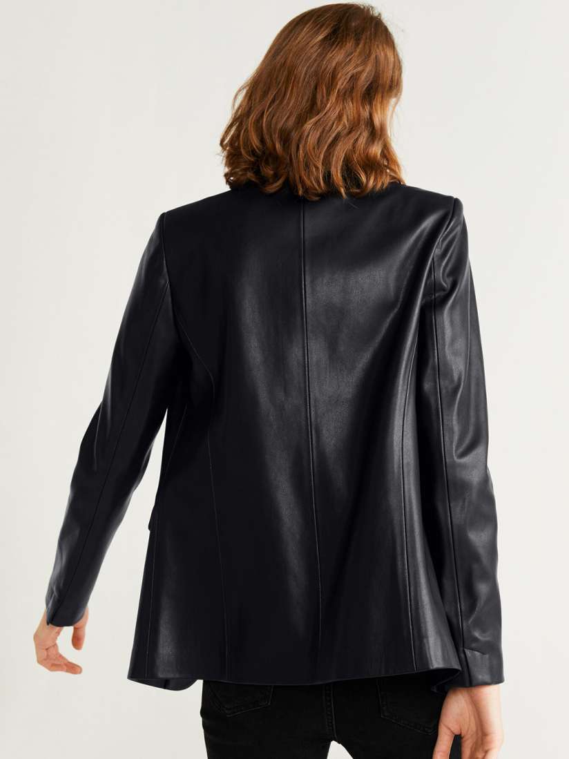 Mango black blazer womens clearance