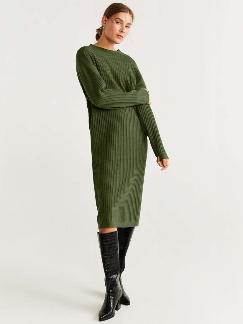 Mango green dress 2019 clearance