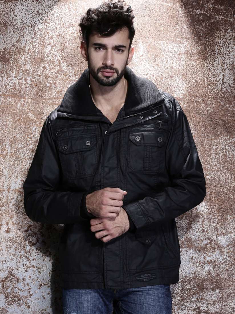 Buy Harley Davidson Men s Black Out of Reach Waxed Jacket Jackets for Men 1066406 Myntra