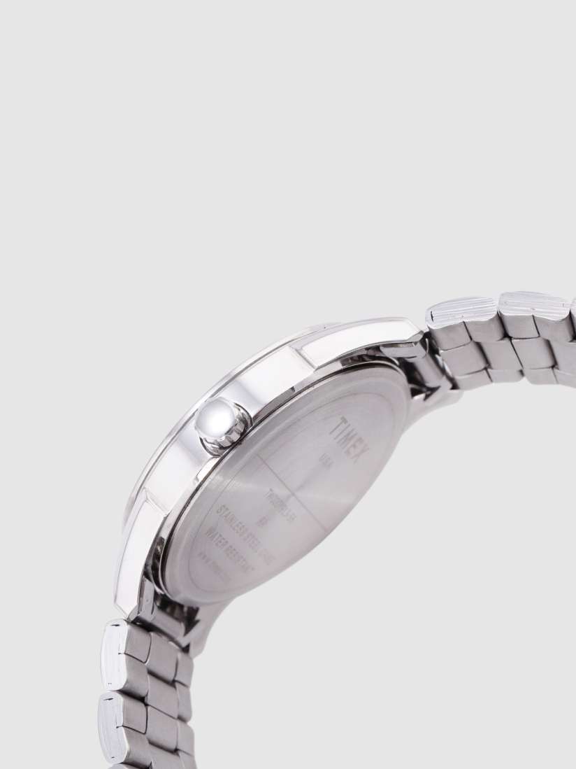 Buy Timex Men Silver Toned Textured Analogue Watch TW000Y913 Watches for Men 10669934 Myntra