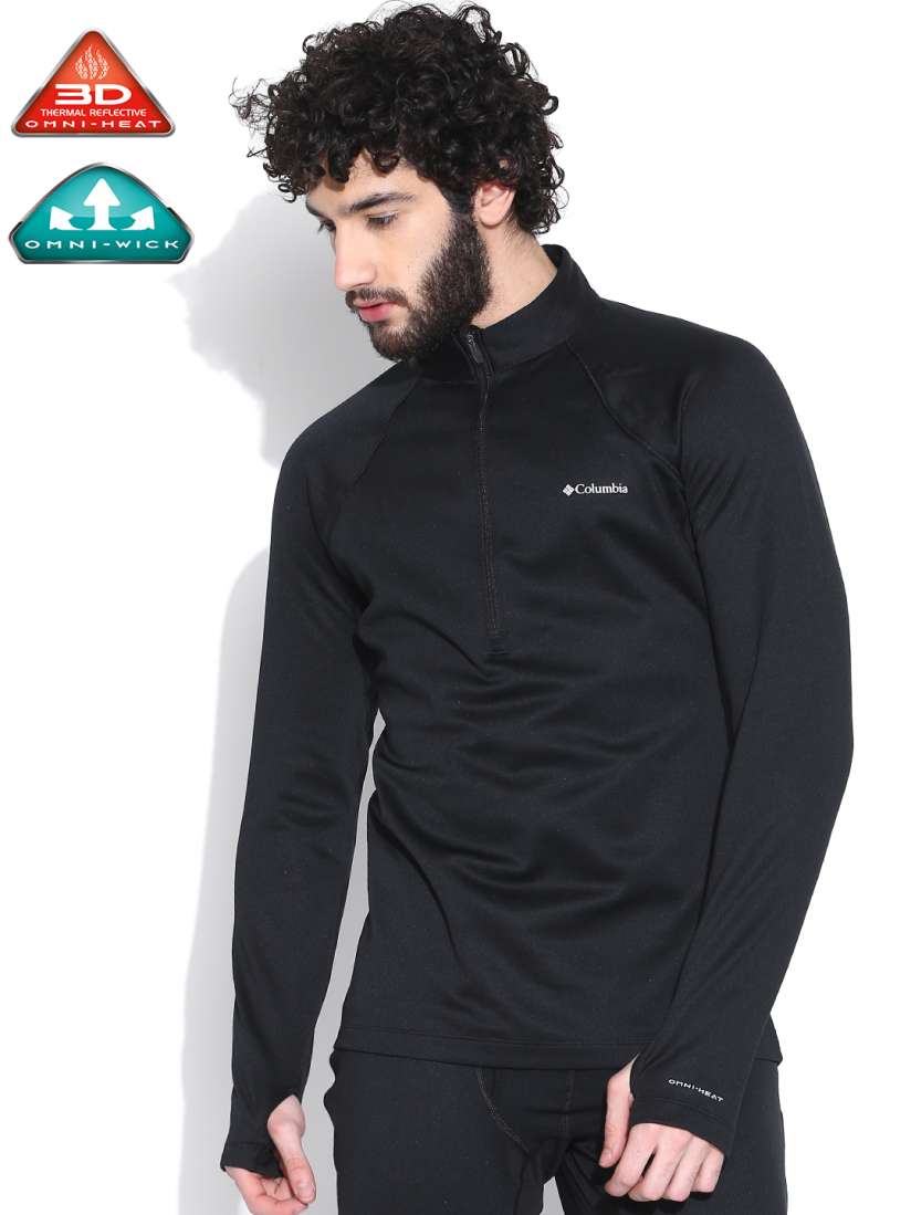 Buy Columbia Men Black Extreme Fleece II Winter Outdoor T shirt Thermal Tops for Men 1067730 Myntra