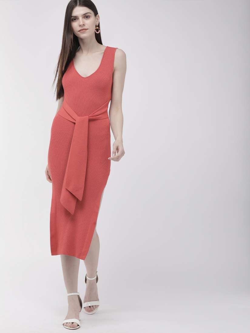 Buy FOREVER 21 Women Pink Solid Bodycon Dress Dresses for Women 10681148 Myntra
