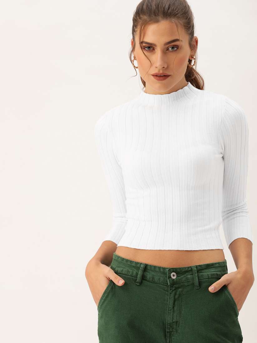 Forever 21 white cropped sweater hot sale
